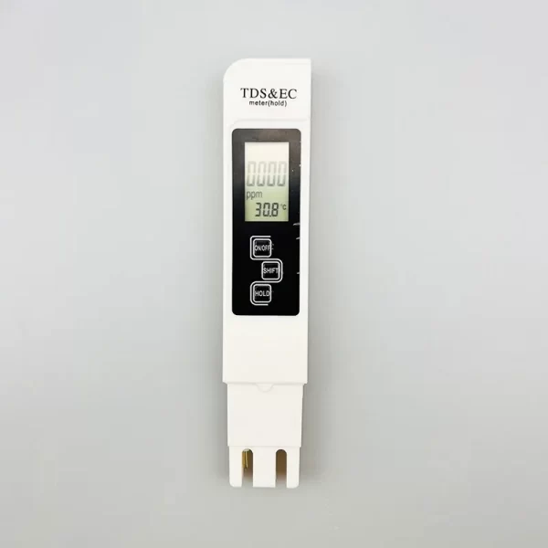 1PC White Digital Water Quality Tester TDS EC Meter Range 0 to 9990 Multifunctional Water Purity Temperature TEMP PPM Tester - Image 6