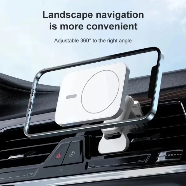 30W Magnetic Wireless Charger Car Air Vent Stand Phone Holder Car Fast Charging Station For iPhone 12 13 14 Pro Max Mini Macsafe - Image 2