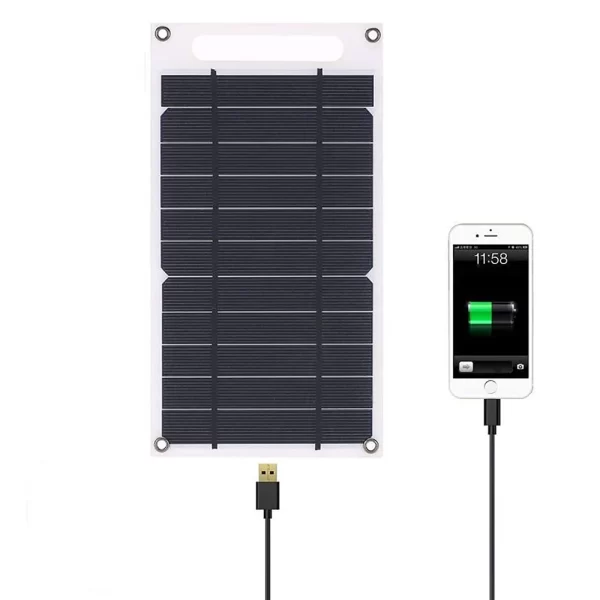 30W Portable Solar Panel 5V Solar Plate with USB Safe Charge Stabilize Battery Charger for Power Bank Phone Outdoor Camping Home - Image 5