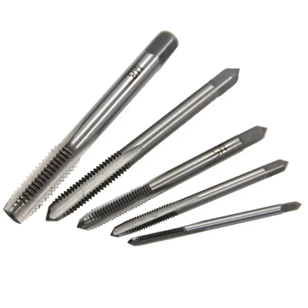 5pc Hand Straight Groove Thread Tap M3 to M8 Quick Tapping and Internal Thread Hardware Tool Set - Image 3