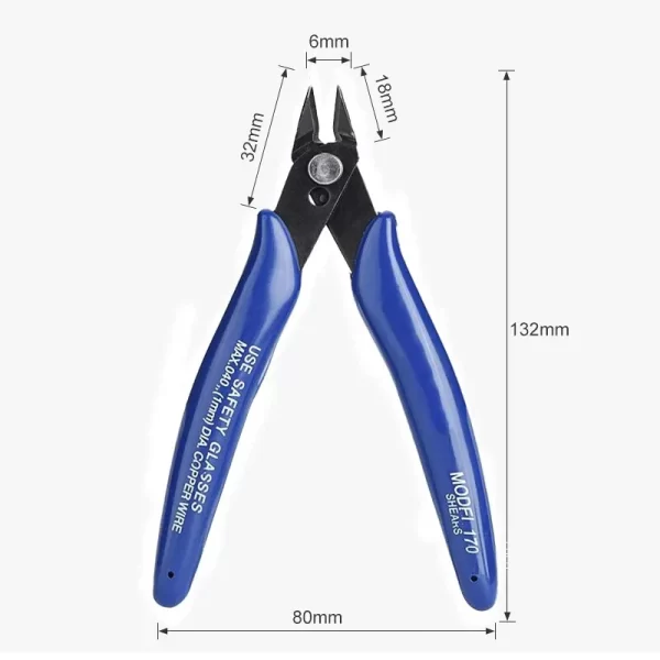 Aokin1PC 170 Universal Pliers DIY Electronic Diagonal Side Cutting Nippers Wire Cable Cutter 3D Printer Parts Hand Tools - Image 6