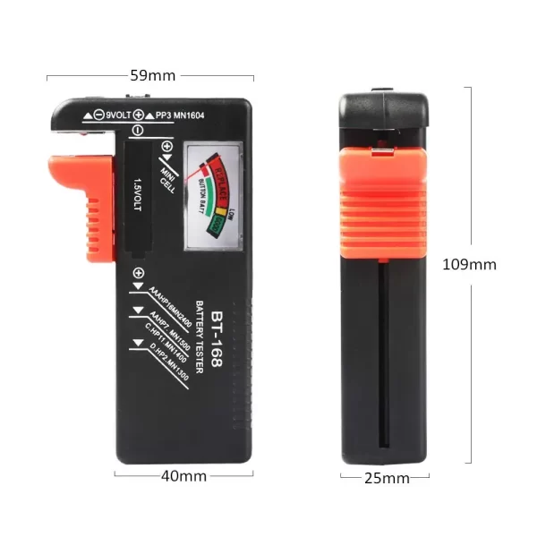 BT-168 Battery Tester Universal Battery Checker Small Battery Testers for AAA AA C D 9V 1.5V Button Cell Household Batteries - Image 6