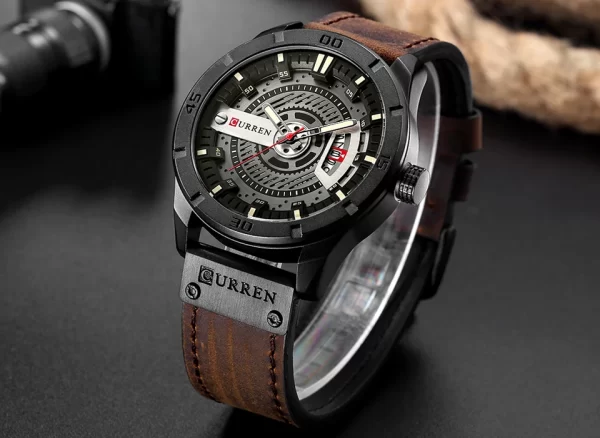 Luxury Watch Brand CURREN Men Military Sports Watches Men's Quartz Date Clock Man Casual Leather Wrist Watch Relogio Masculino - Image 2