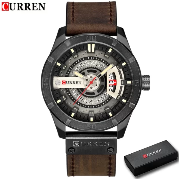 Luxury Watch Brand CURREN Men Military Sports Watches Men's Quartz Date Clock Man Casual Leather Wrist Watch Relogio Masculino - Image 6