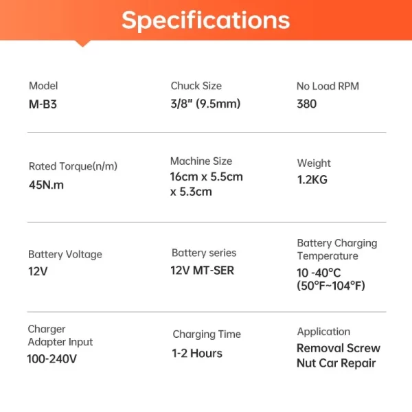 MINUMX 45N.m Electric Ratchet Wrench 12V Rechargeable Cordless Wrench Angle Drill Screwdriver Removal Screw Nut Car Tool - Image 3