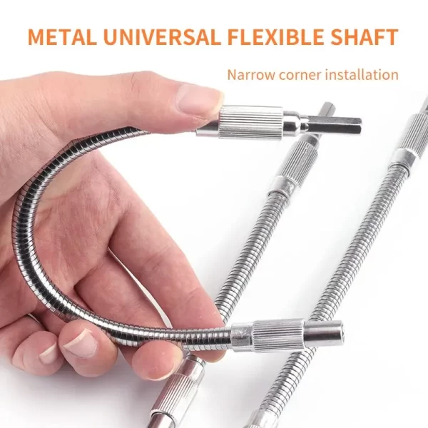 Multi-Functional Universal Flexible Shaft Extension Rod Hose Connection Special for Electric Screwdriver Bit Rechargeable Drill