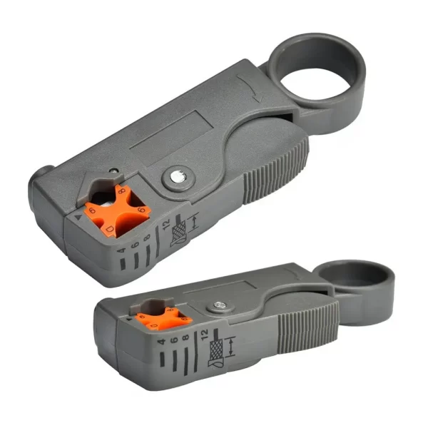 Multifunctional Coaxial Cable Stripper Wire Stripper Network Wire Clipper Video Wire Rotary Peeling Network Tool - Image 5