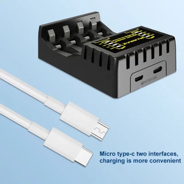 New Four-Slot Multi-Slot Intelligent Fast Charger No.5 No.7 AAA/AA Ni-Cd Battery Charger - Image 4