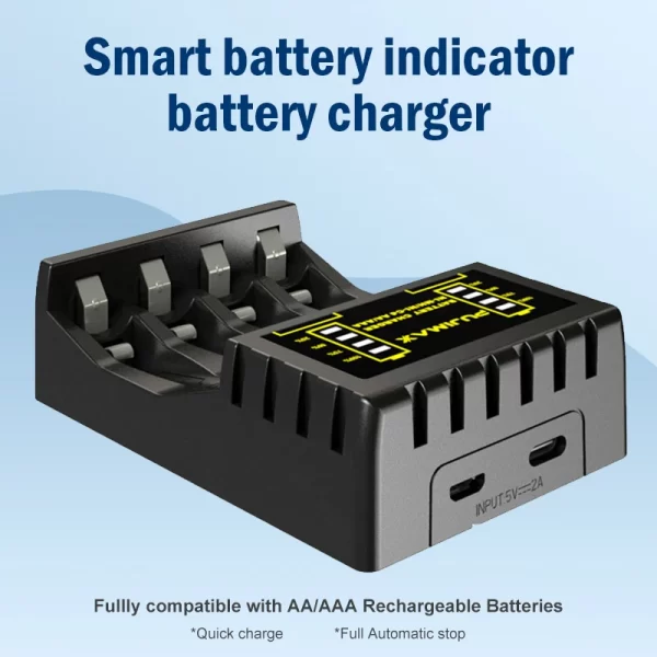 New Four-Slot Multi-Slot Intelligent Fast Charger No.5 No.7 AAA/AA Ni-Cd Battery Charger - Image 6