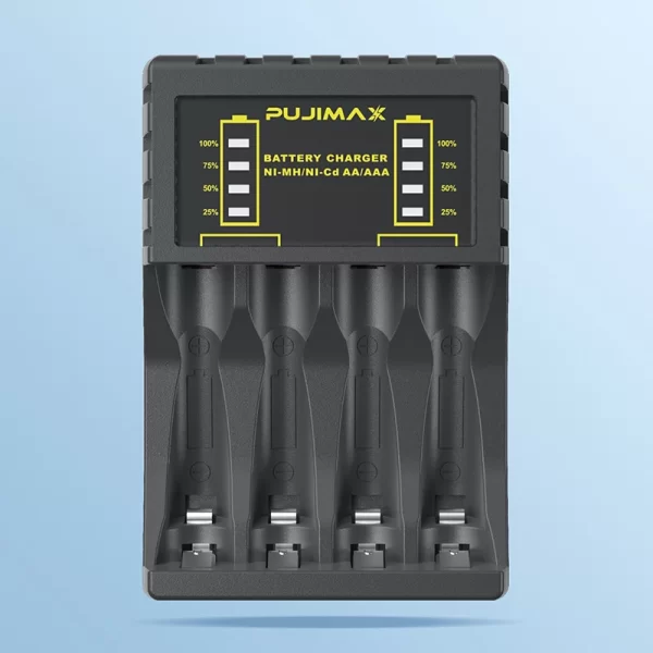 New Four-Slot Multi-Slot Intelligent Fast Charger No.5 No.7 AAA/AA Ni-Cd Battery Charger